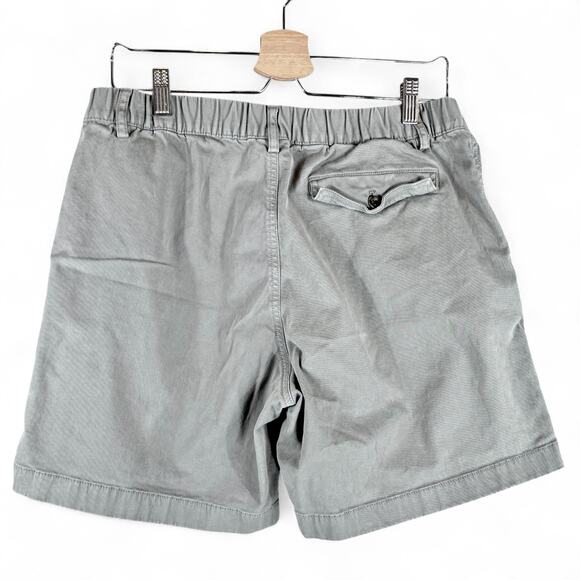 Bear Bottom Charcoal Gray 7” Summer Casual Chinos Stretch Shorts Mens L Preppy - Picture 4 of 6